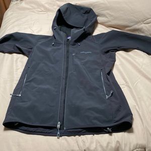 Patagonia Fleece Lined Hooded Rain Jacket